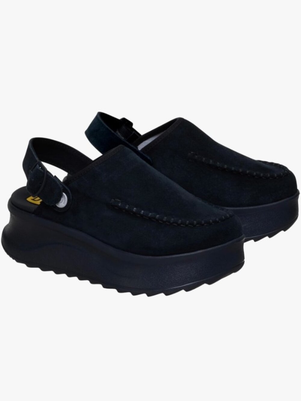 Hey Dude Black Platform Slingback  Delray Clogs Size 6